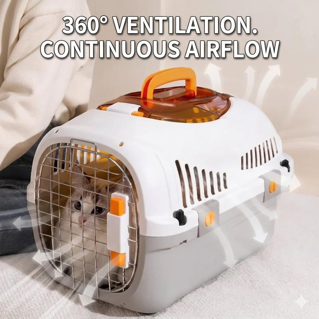 Portable Durable Pet Travel Car Cage Check Box for Cats And Dogs out Check Box