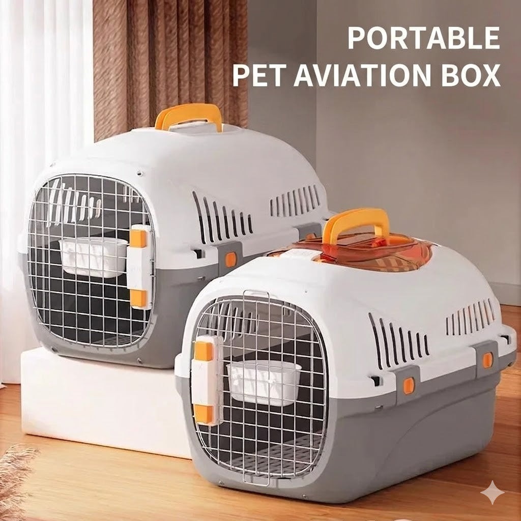 Portable Durable Pet Travel Car Cage Check Box for Cats And Dogs out Check Box
